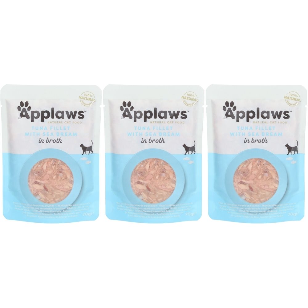 Applaws™ Thunfischfilet mit Seebrasse in Brühe