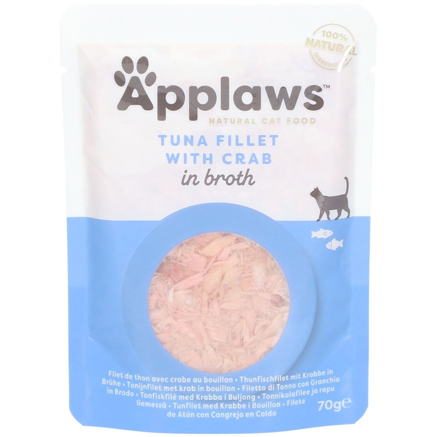 Applaws Thunfisch- und Krabbenfilet Adult Katze - Ergänzungsfuttermittel in Brühe