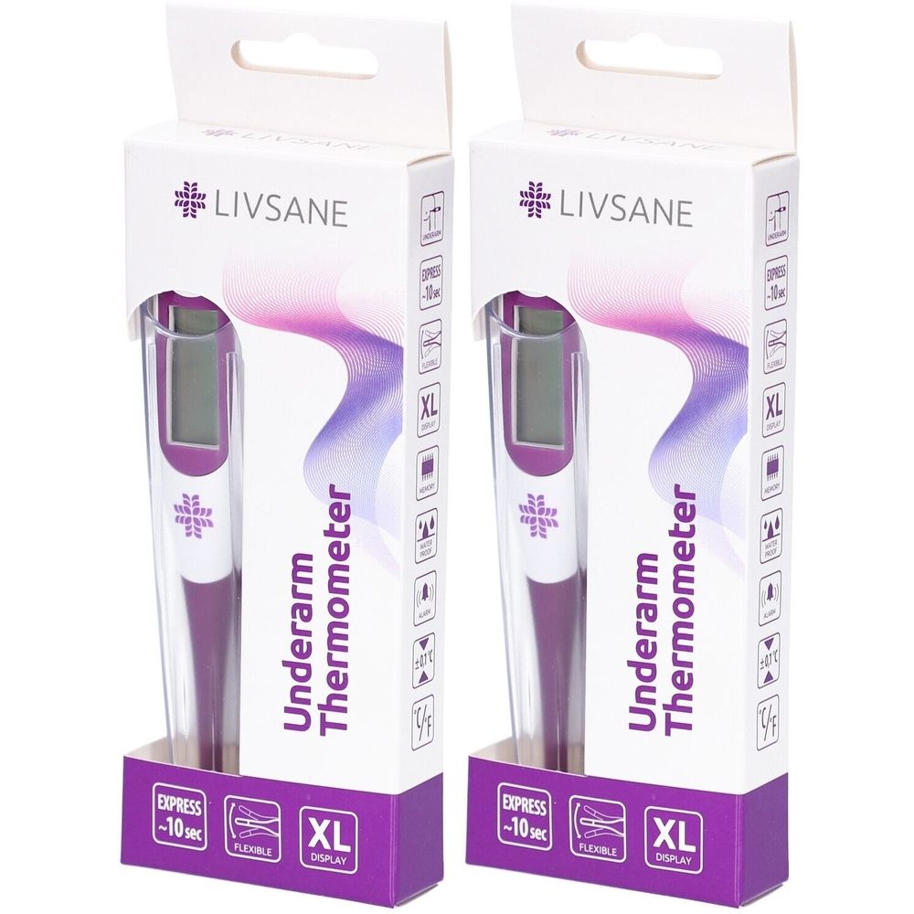 Livsane® Achselthermometer flexibel mit XL-Display