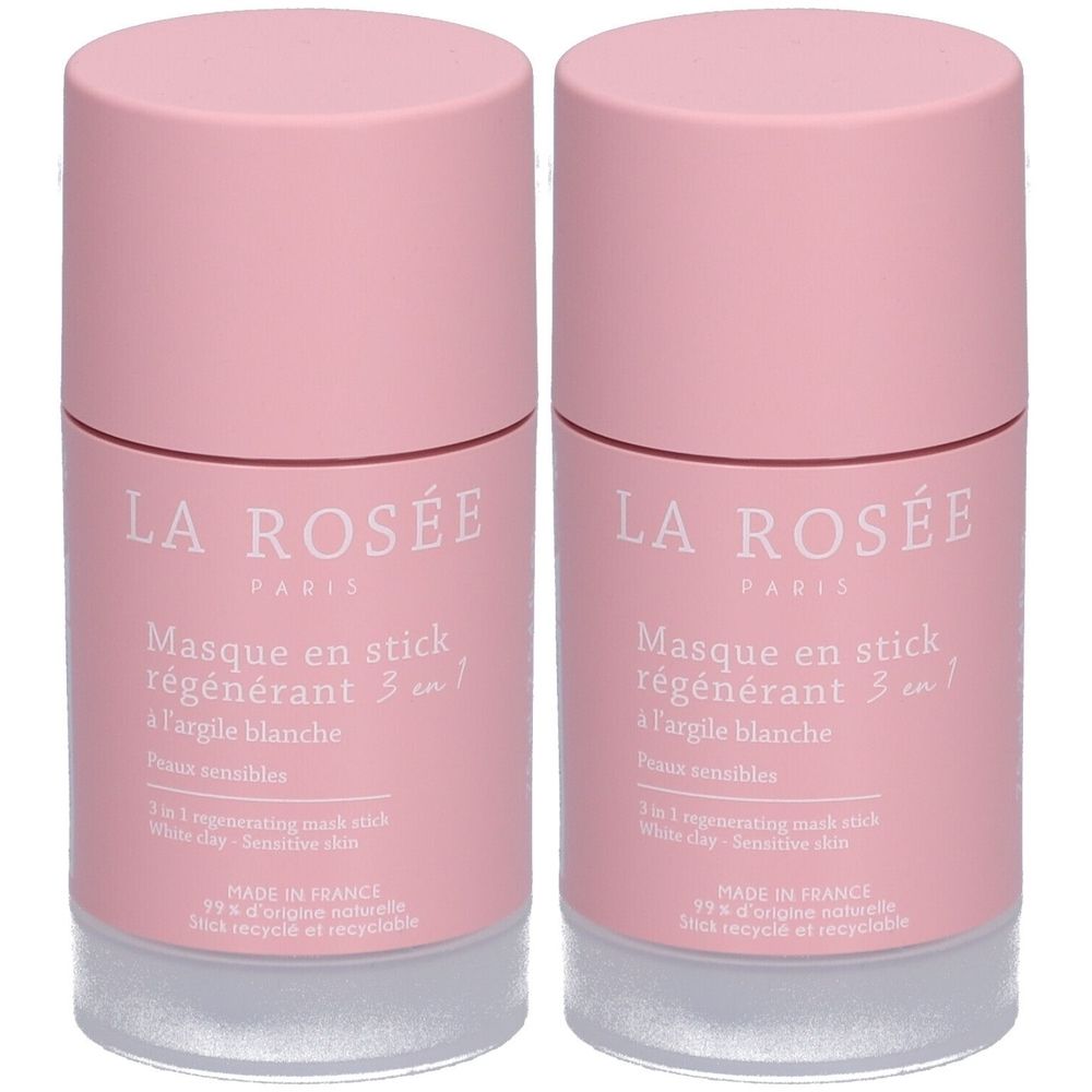 La Rosée Regenerierende 3-in-1-Maske in Stiftform mit weißer Tonerde