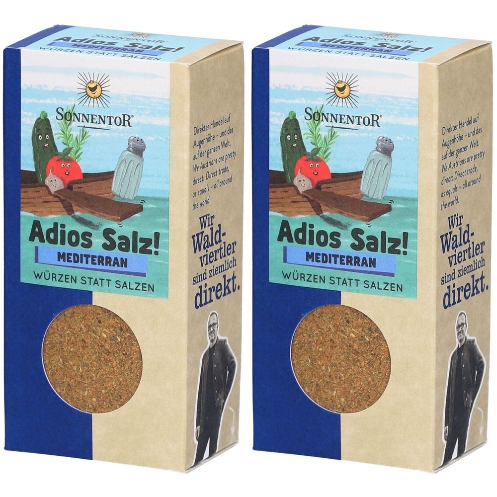Sonnentor Adios Salz! Mediterran - Bio-Gewürzmischung ohne Salzzusatz