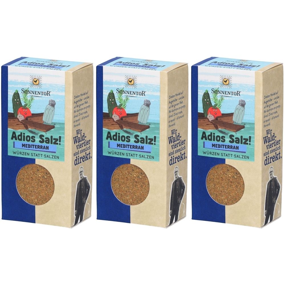 Sonnentor Adios Salz! Mediterran - Bio-Gewürzmischung ohne Salzzusatz