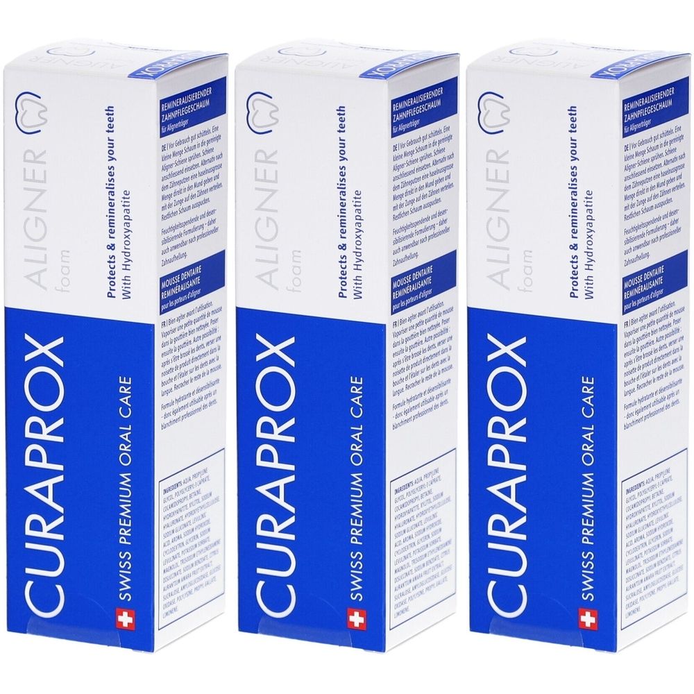 Curaprox® Aligner Foam Zahnpflegeschaum mit Hydroxylapatit