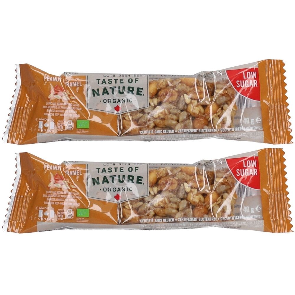 Taste of Nature Bio-Riegel Peanut Caramel