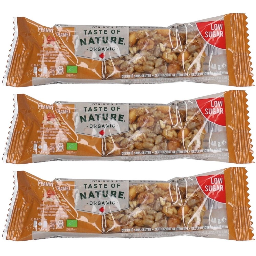 Taste of Nature Bio-Riegel Peanut Caramel