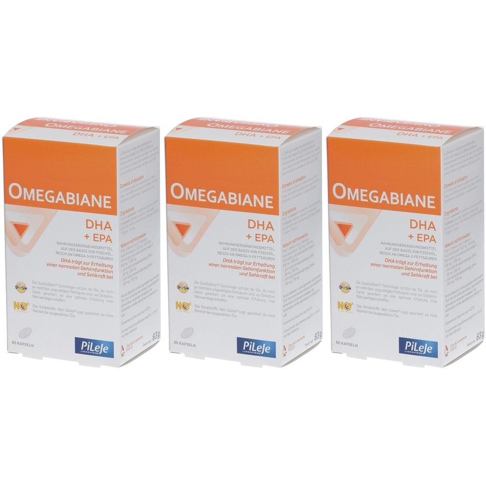 Omegabiane DHA + EPA Kapseln – Fischöl mit Omega-3-Fettsäuren