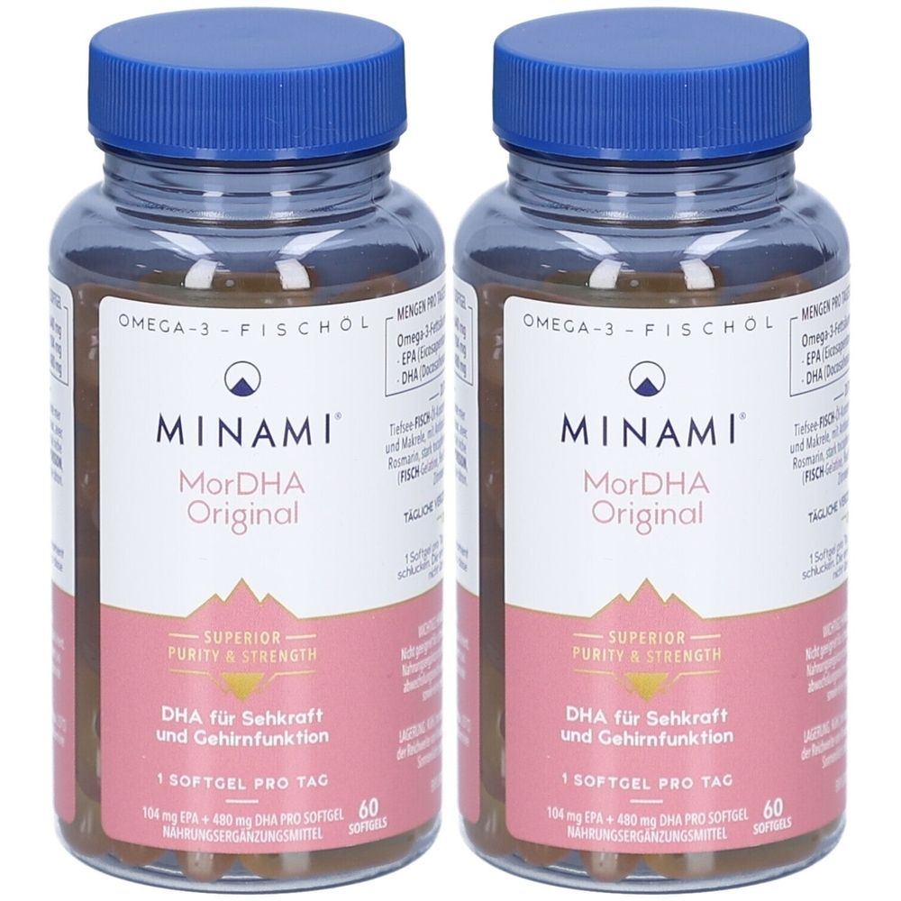 Minami MorDHA Original - Omega-3 DHA für Gehirn & Sehkraft