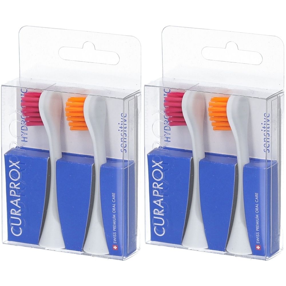 Curaprox Hydrosonic Sensitive Bürstenköpfe - 2er-Pack Nachfüllpacks