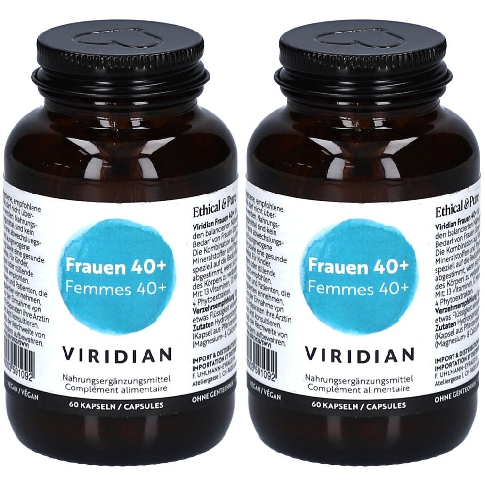 Viridian Frauen 40+ Multivitamine, Mineralien & Phytoextrakte