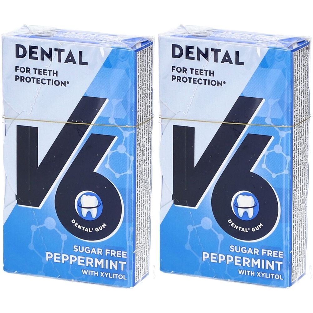 V6 Dental Care Kaugummi Peppermint