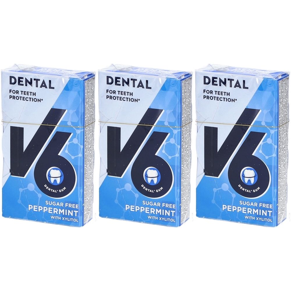 V6 Dental Care Kaugummi Peppermint