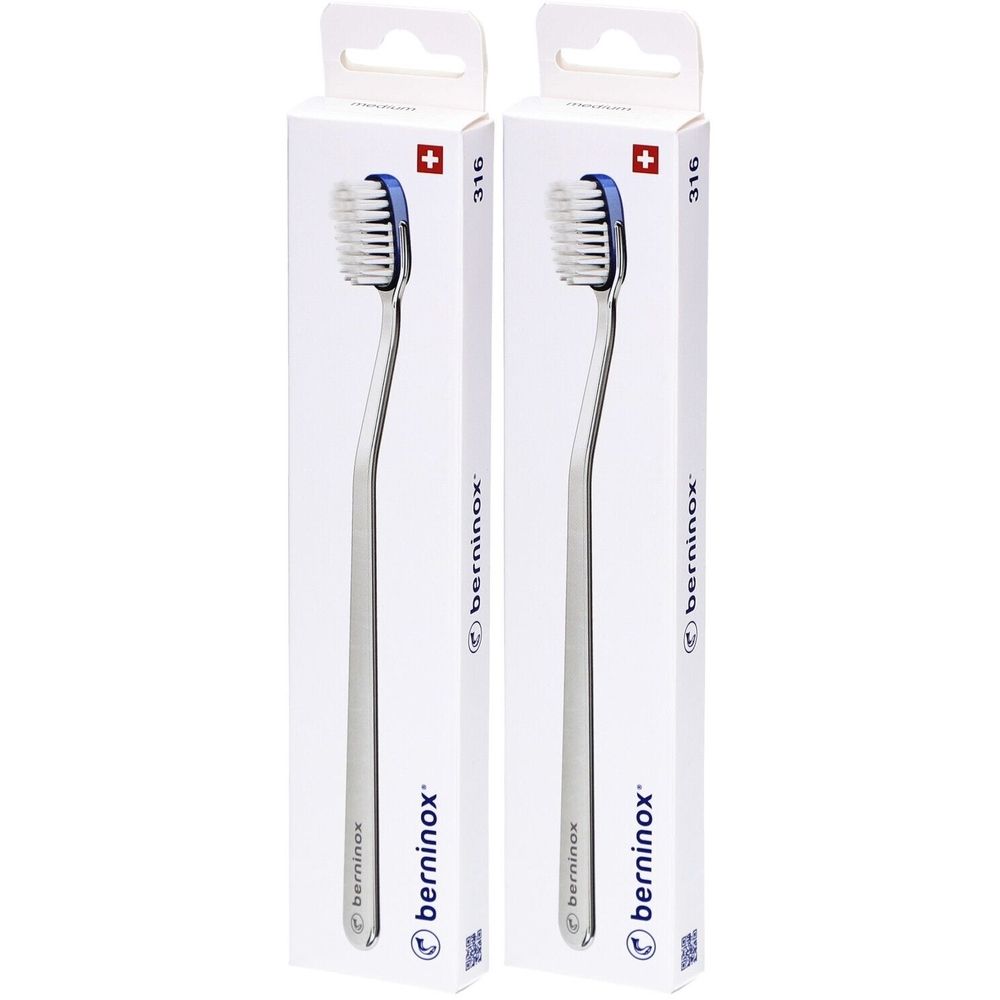 Berninox 316 Zahnbürste Ozeanblau Medium