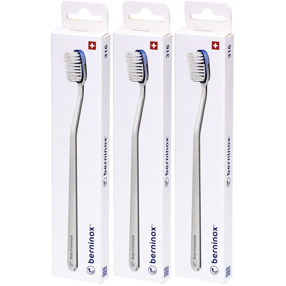 Berninox 316 Zahnbürste Ozeanblau Medium