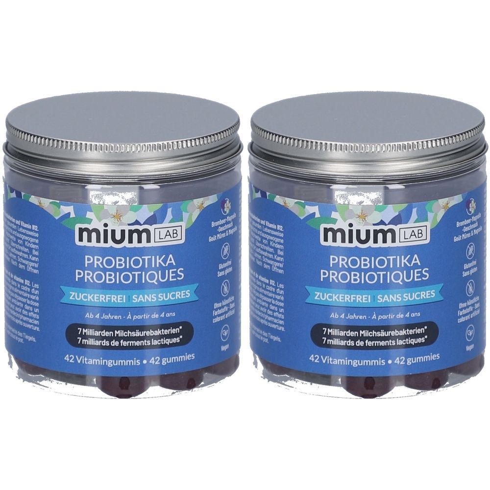 miumLAB Probiotika - 7 Milliarden Milchsäurebakterien, B12, vegan
