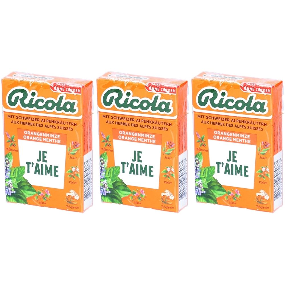 Ricola Bonbons Orange menthe