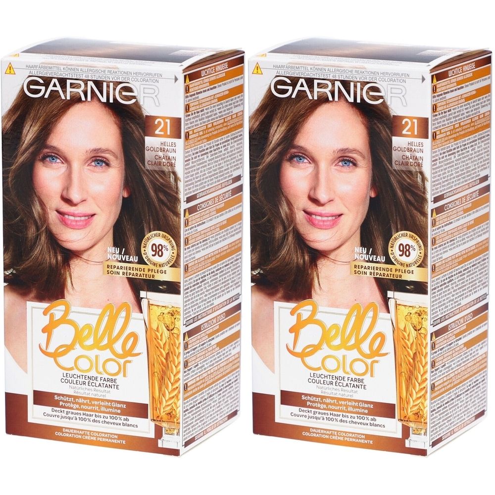 Garnier Belle Color Coloration Leuchtende Farbe - N°21 Gold-Hellkastanienbraun