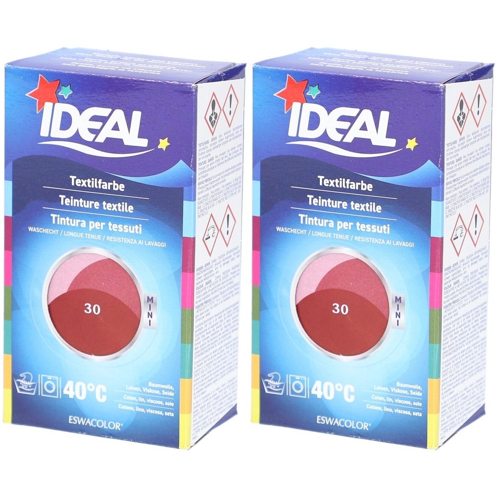 Ideal® Mini Textilfarbe No30 Cassis für Baumwolle, Leinen, Viskose & Seide