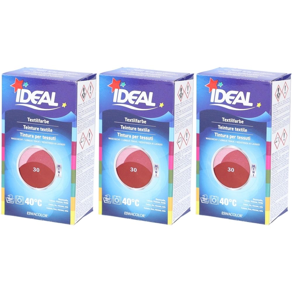 Ideal® Mini Textilfarbe No30 Cassis für Baumwolle, Leinen, Viskose & Seide