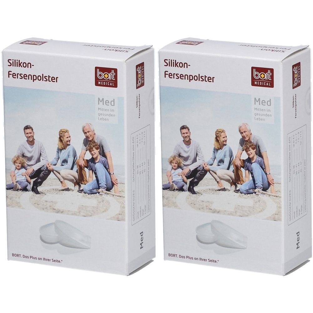 Bort Silikon Fersenpolster, 1 Stk