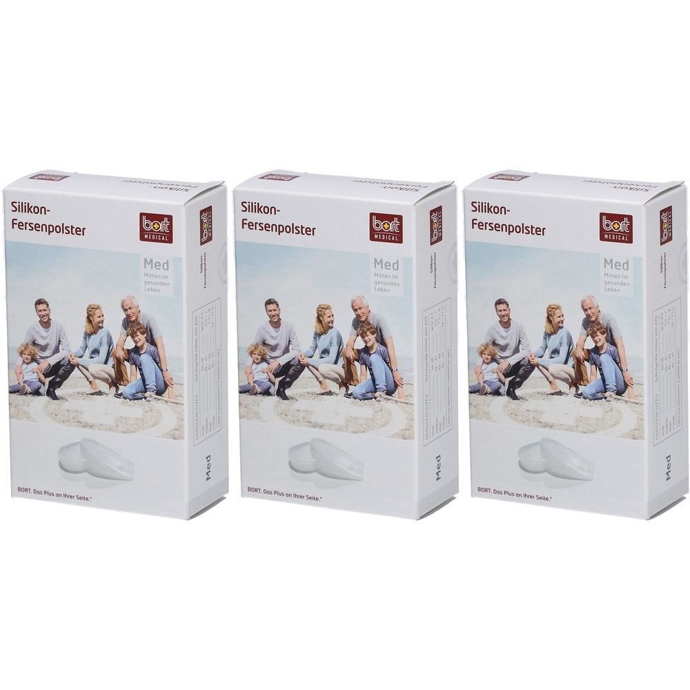 Bort Silikon Fersenpolster, 1 Stk