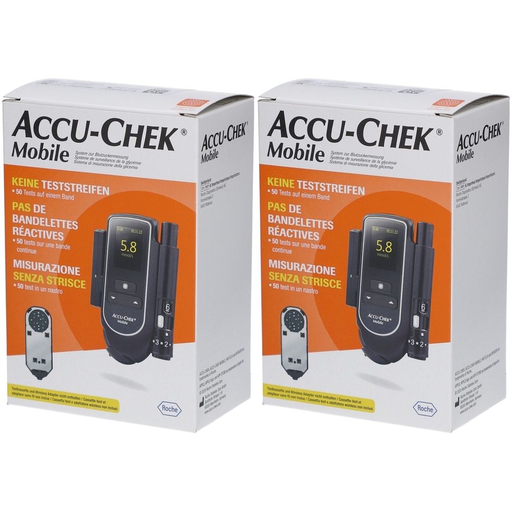 Accu-Chek® Mobile Blutzuckermesssystem ohne Teststreifen