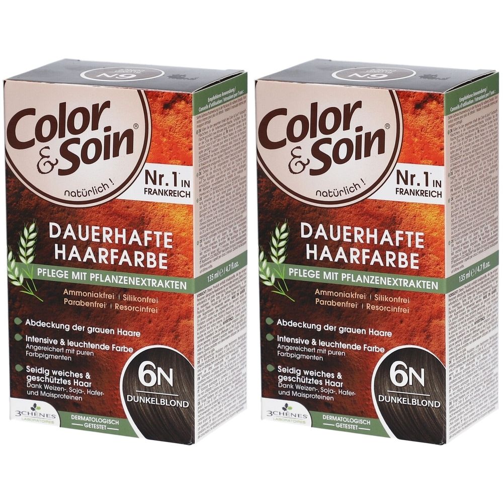 Color & Soin® Dauerhafte Haarfarbe 6N Dunkelblond