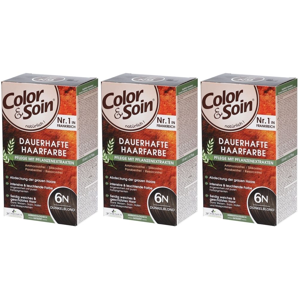 Color & Soin® Dauerhafte Haarfarbe 6N Dunkelblond