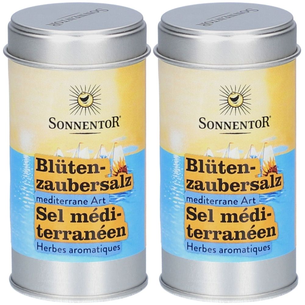 Sonnentor Blütenzaubersalz mediterrane Art – Bio-Gewürzsalz mit Kräutern