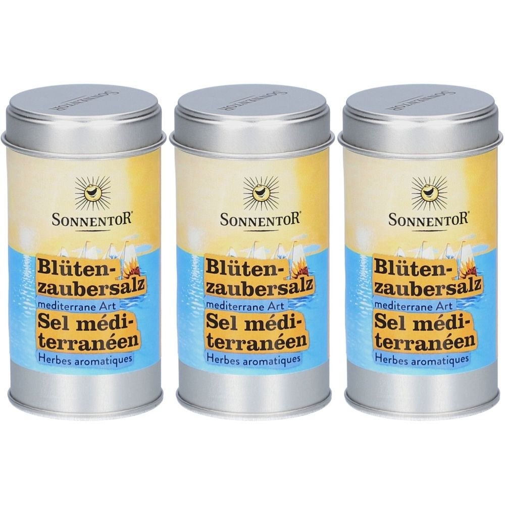 Sonnentor Blütenzaubersalz mediterrane Art – Bio-Gewürzsalz mit Kräutern