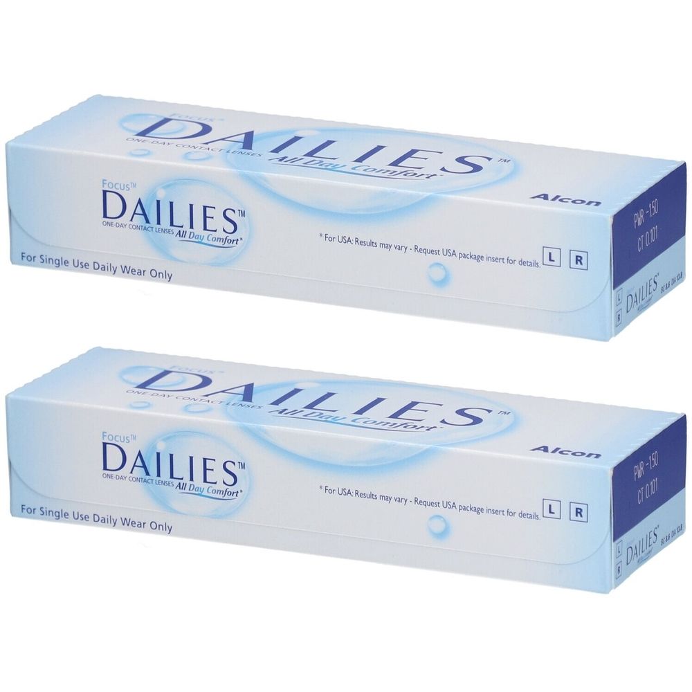 Focus® Dailies® All Day Comfort – Tageslinsen -1.50dpt
