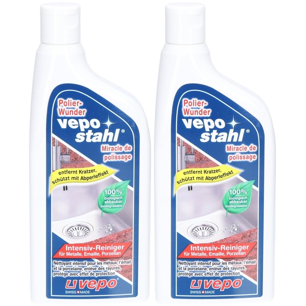 Vepostahl® Polier-Wunder Intensivreiniger für Metall & Emaille