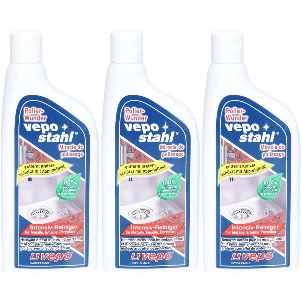 Vepostahl® Polier-Wunder Intensivreiniger für Metall & Emaille