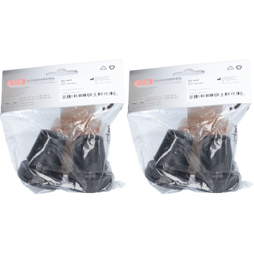 Ossenberg Krückenkapsel Pivoflex 19mm schwarz