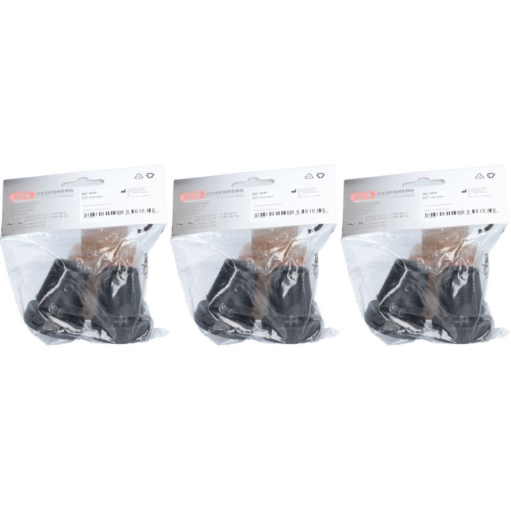 Ossenberg Krückenkapsel Pivoflex 19mm schwarz
