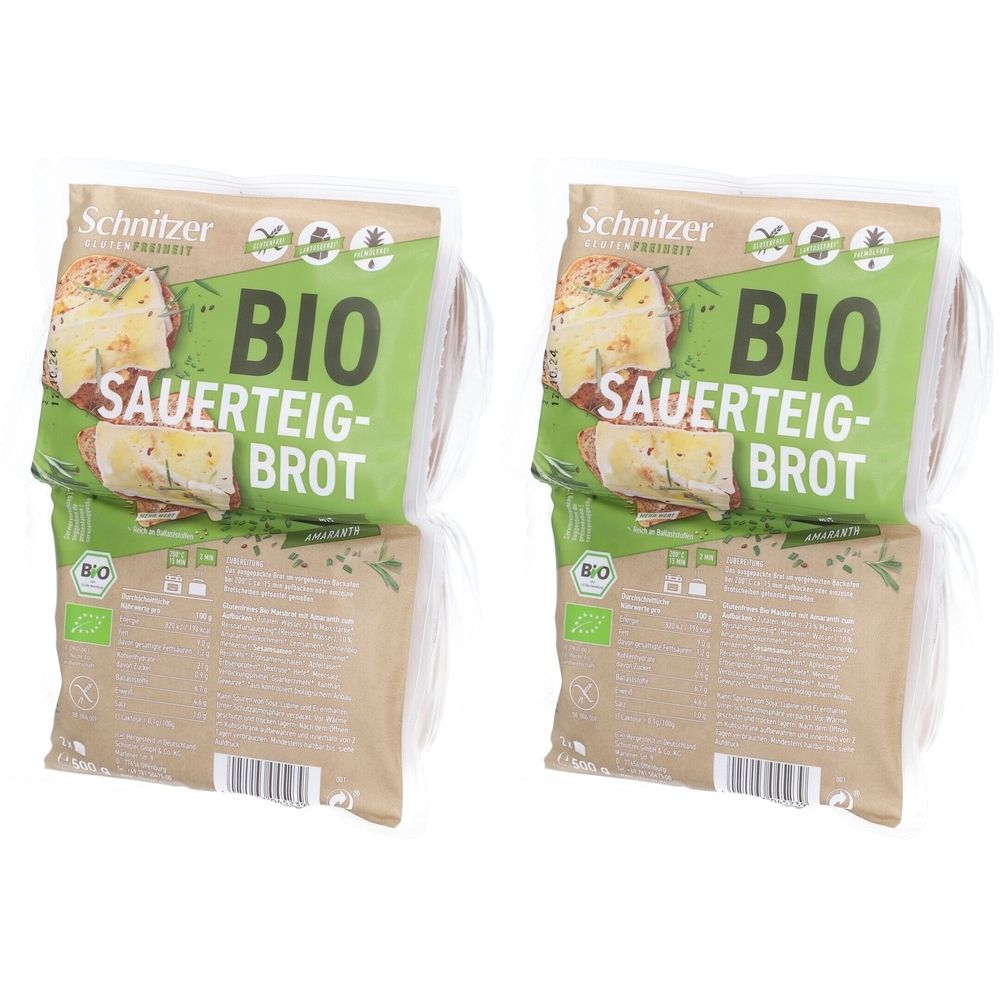 Schnitzer Rustico +Amaranth Brot glutenfrei