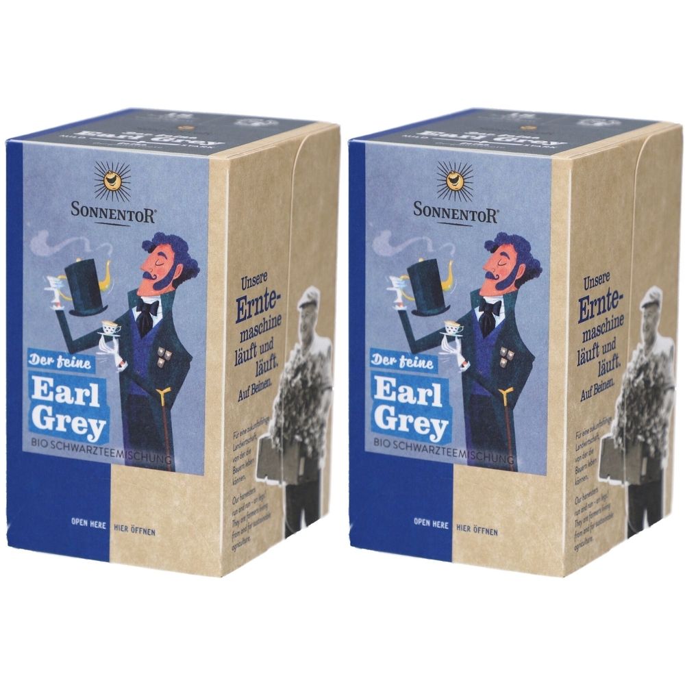 Sonnentor Schwarzer Tee Bio Earl Grey - Aromatisiert mit Bergamotte