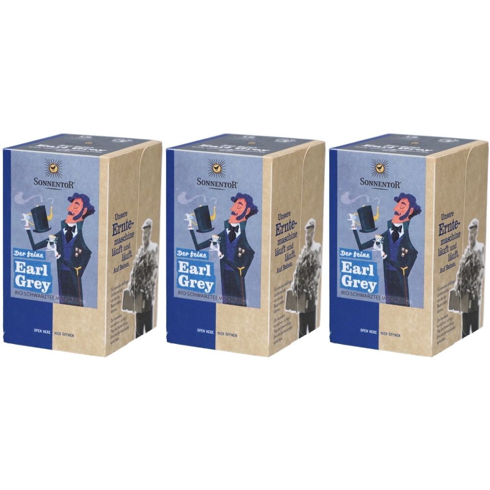 Sonnentor Schwarzer Tee Bio Earl Grey - Aromatisiert mit Bergamotte