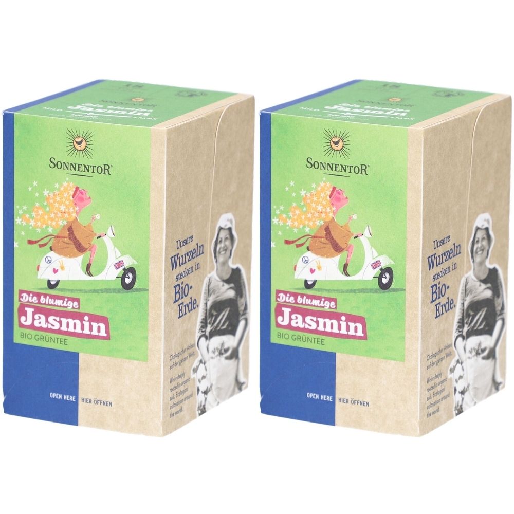 Sonnentor Grüner Tee mit Jasmin bio - Zart blumiger chinesischer Tee
