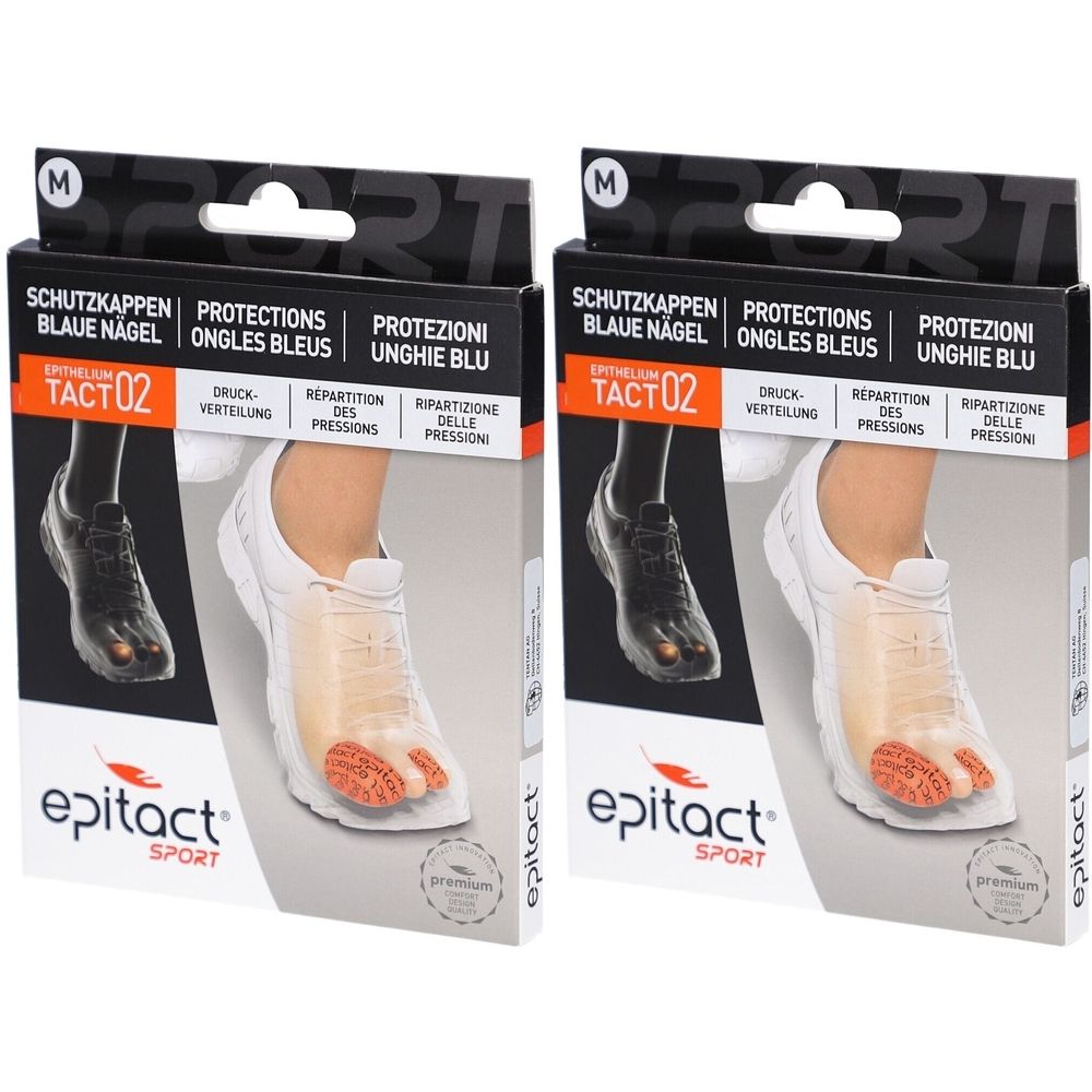 Epitact Sport Tact 02 Protections Ongles Bleus M 25 mm