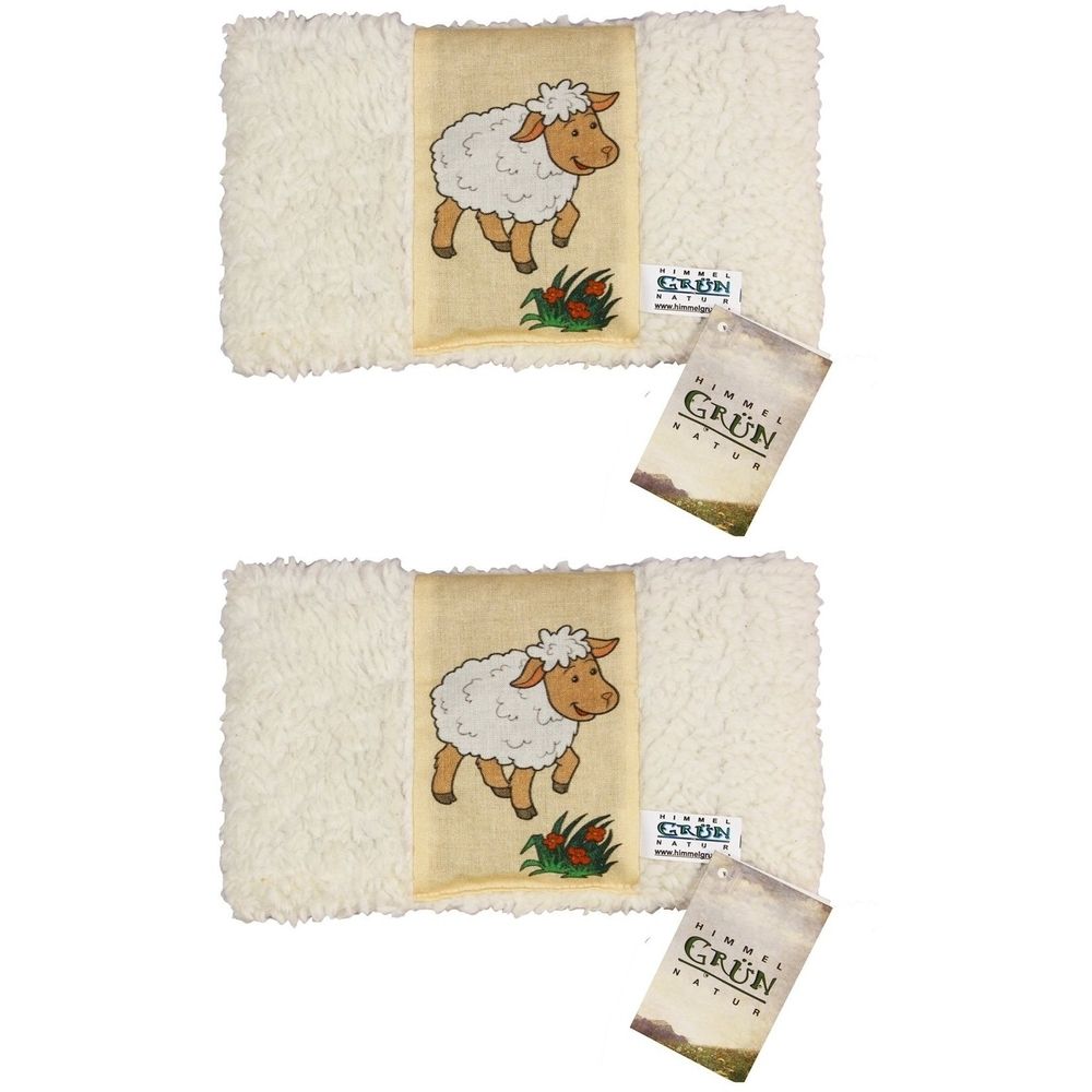 Himmelgrün Traubenkernkissen 18x14cm Schaf