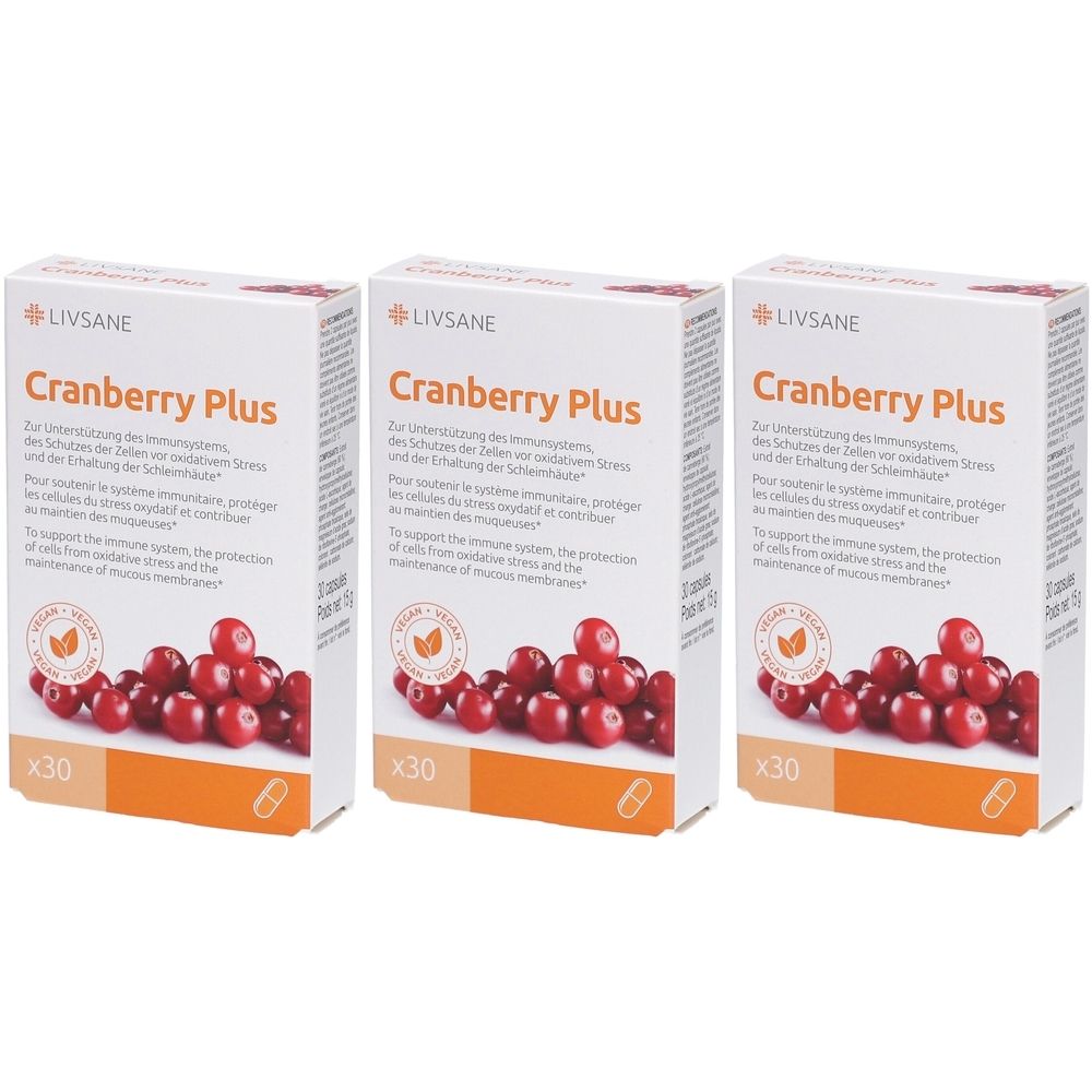 Livsane Cranberry Plus - mit Vitamin C, B2 und Selen