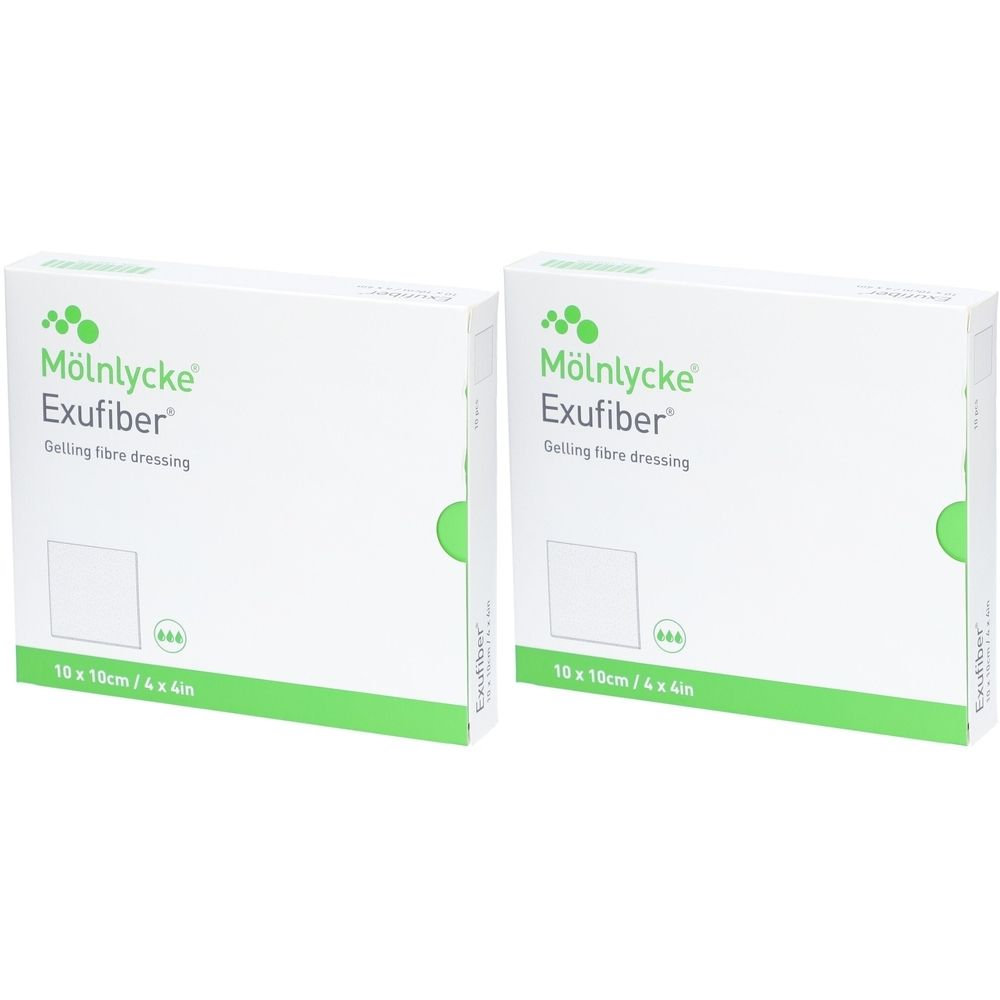 Exufiber 10x10 cm Gel-Faserverband