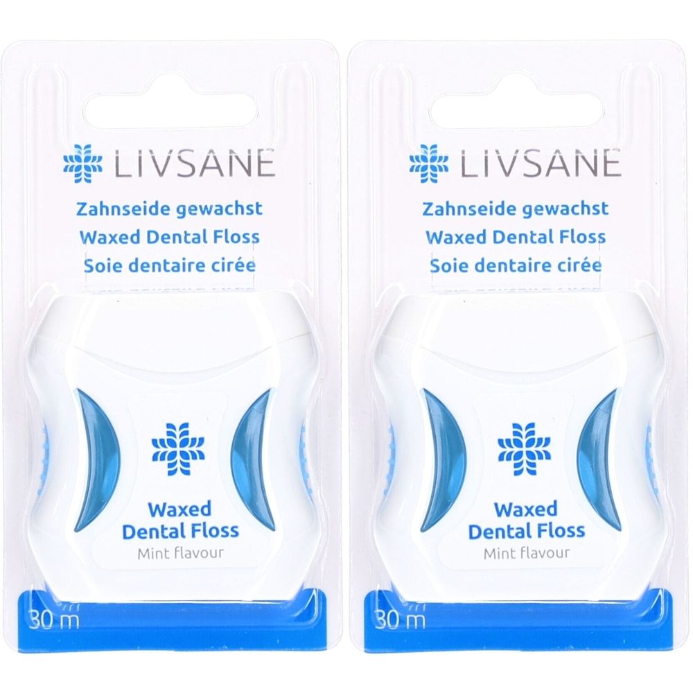 Livsane Gewachste Zahnseide 30m Minzaroma Mit Natriumfluorid