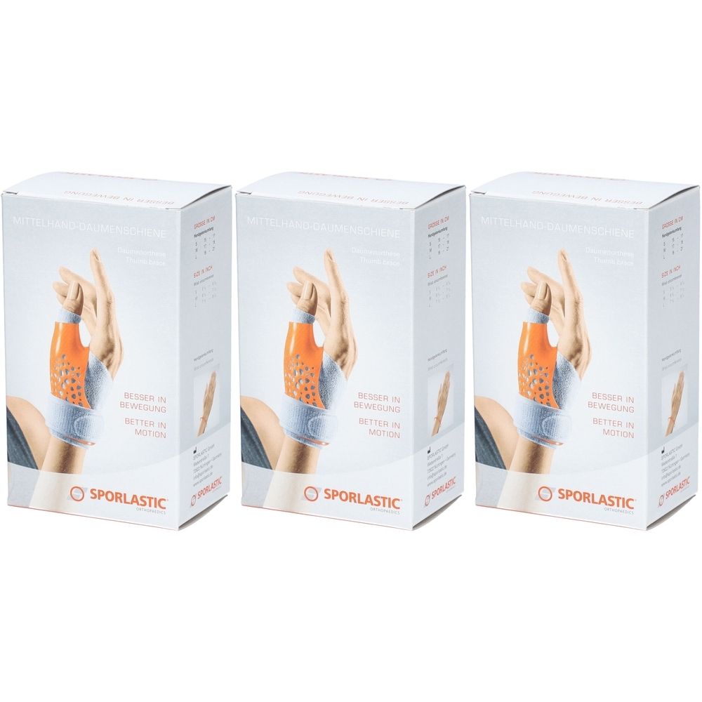 Sporlastic Mittelhand-Daumenschiene rechts beige Gr. S (15–17 cm)