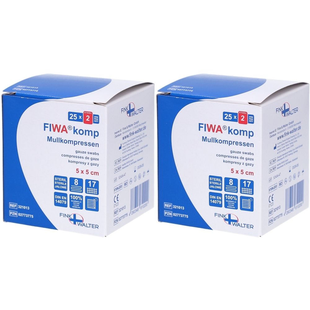 Fiwa komp Sterile Gazekompressen 5x5 cm