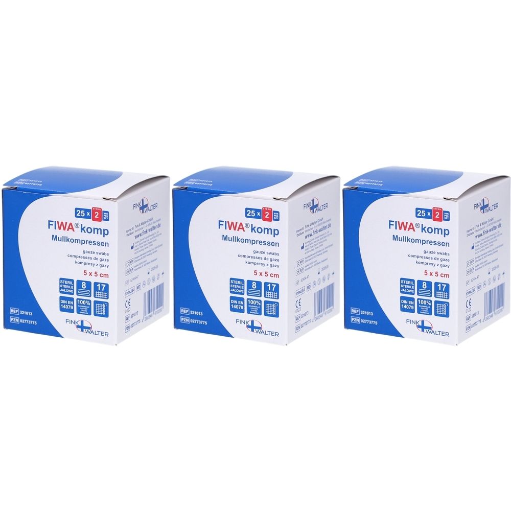 Fiwa komp Sterile Gazekompressen 5x5 cm
