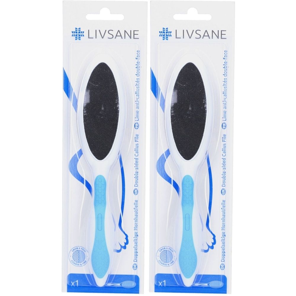 Livsane® Doppelseitige Hornhautfeile mit grober & feiner Schleiffläche