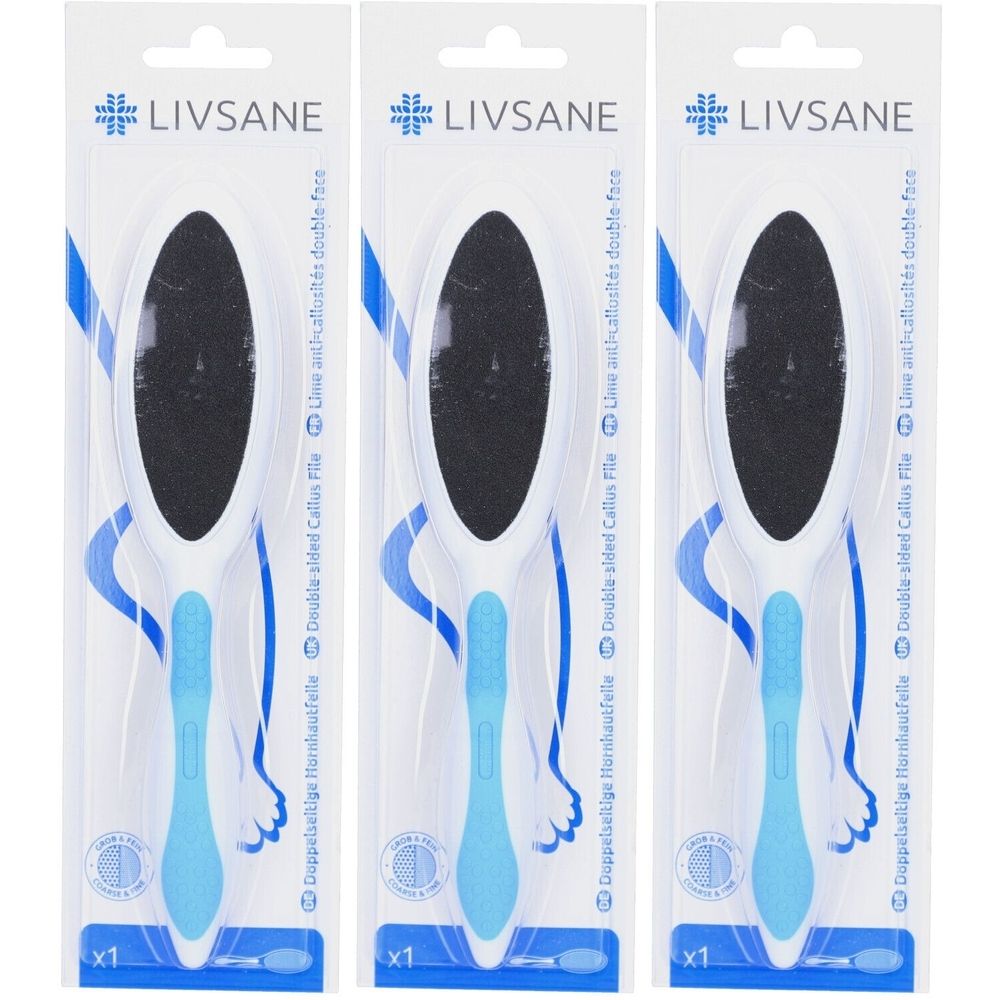 Livsane® Doppelseitige Hornhautfeile mit grober & feiner Schleiffläche