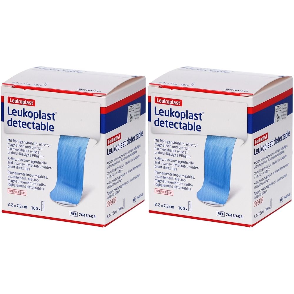 Leukoplast Detectable 2.2 x 7.2 cm Detektierbare wasserfeste Pflaster