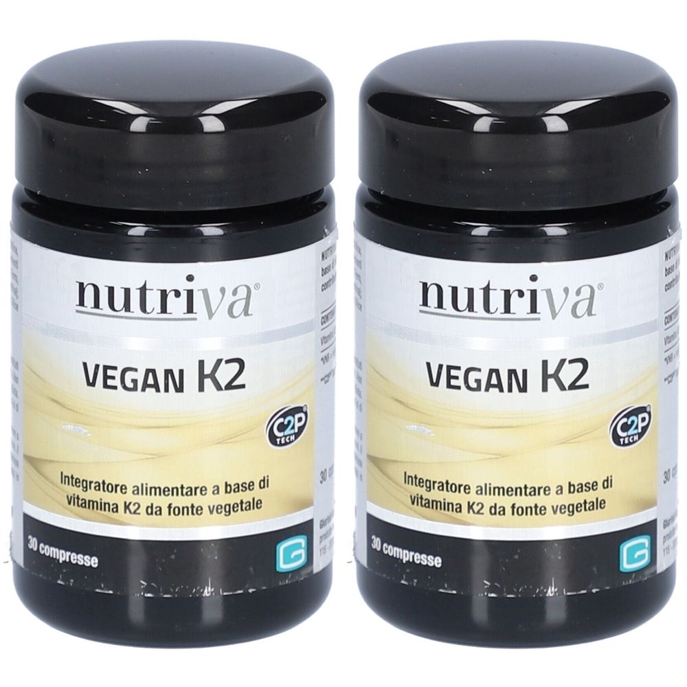 Nutriva Vegan K2 400 mg – 30 Tabletten mit pflanzlichem Vitamin K2